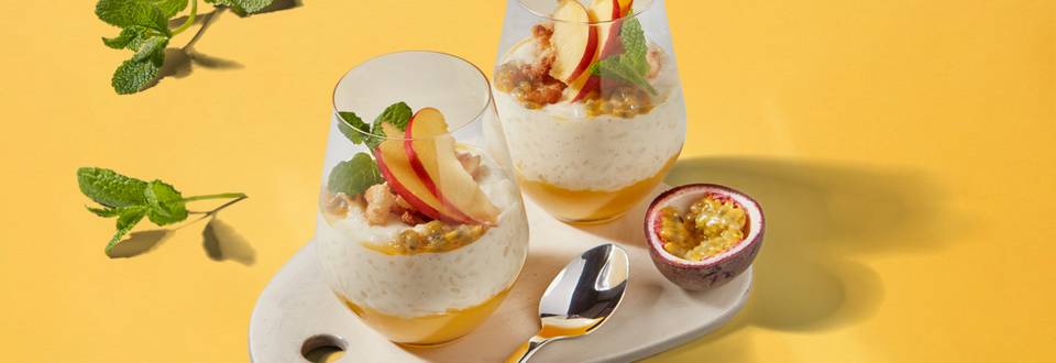 Pasen desserts | Rijstpudding met mango en passievrucht